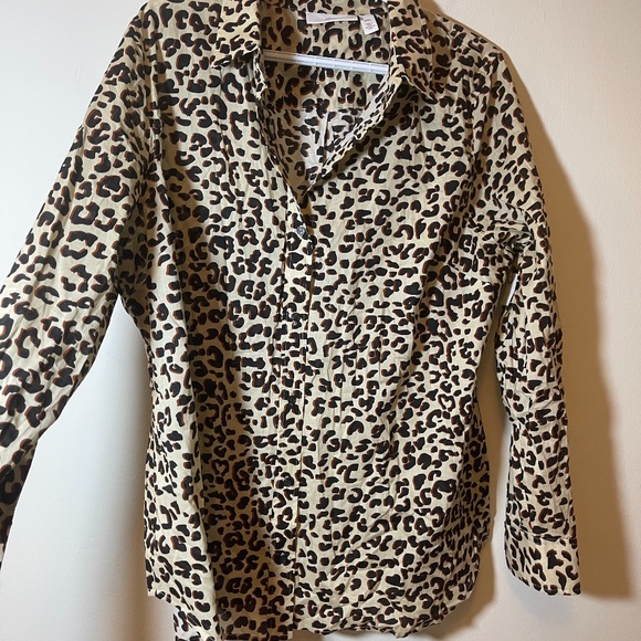 NWT 1901 leopard Print Button Down shirt - Picture 2 of 5